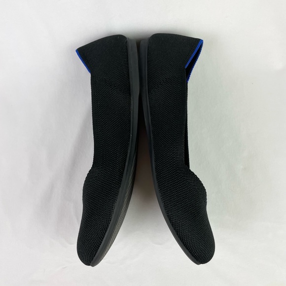 Rothy's The Flat Classic Black Round Toe Slip On Fabric Work - Picture 2 of 7